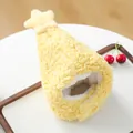 Detailansicht einer gelben Plüschmütze für Haustiere mit Stern und weichem Futter - Sternhut / Gelb