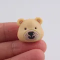 DIY light yellow bear silicone bead accessory for creative jewelry making and pen crafting - Yellow