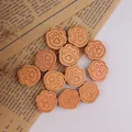 Handmade wooden cat paw charms for DIY jewelry making and natural wood beads - Cat Paw