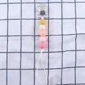 Catenella portaciuccio in silicone con perline arancioni e clip in metallo per neonati - Stile Sfumato Giallo Arancio Rosa (3#)