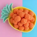 16mm bright orange crochet beads with knit texture for DIY handmade jewelry crafts - Orange
