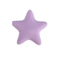 Star-shaped silicone teething bead in lavender purple for DIY nursing jewelry - Candy Purple