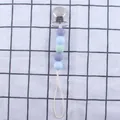Baby-Schnullerkette mit Macaron-Silikonperlen und Metallclip in Lavendel und Minze - Blau-Grün-Lila Gemischt Stil (15#)