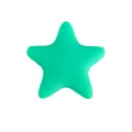 Accessoire en silicone vert en forme d'étoile pour bijoux DIY et anneaux de dentition - Vert de Noël