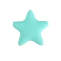Pendentif étoile en silicone vert menthe pour bijoux DIY et accessoires bébé - Vert clair