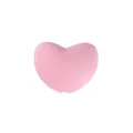 DIY light pink heart-shaped silicone bead for baby pacifier chains and teethers - Pink