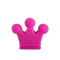 DIY rose pink silicone crown bead for baby pacifier clips and teething bracelets - Rose Red