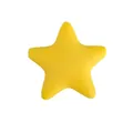 Anneau de dentition étoile en silicone jaune avec fini mat pour bijoux DIY bébé - Jaune