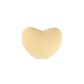 Heart-shaped soft silicone bead in nude color for DIY baby teething pacifier clips - Yellow
