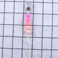 Baby Schnullerkette mit lila-rosa Silikonperlen und stabilem Metallclip-Verschluss - Lila-Rosa Verlauf Stil (21#)