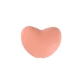 Pink heart-shaped silicone bead for DIY baby teething bracelet and pacifier clip - Rose Pink