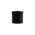 Single roll of black braided cord on a white plastic spool for DIY jewelry making - Black