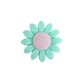 Mint green sunflower silicone bead for baby teether pacifier clip DIY accessories - Light Green
