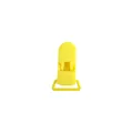 Clip per ciuccio in plastica giallo brillante per accessori catena da dentizione - Giallo