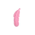 Pink silicone feather bead for baby teething necklaces and DIY jewelry making - Pink