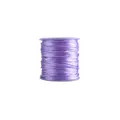 Bobine de cordon de satin de soie violet pour attaches-tétines DIY et tissage manuel - Violet