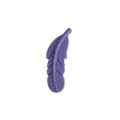 DIY silicone feather teething bead in lavender purple for pacifier clips and bracelets - Lilac Purple