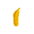 Lemon yellow silicone feather bead for baby teething necklace and pacifier chain DIY - Yellow