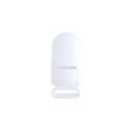 White plastic pacifier clip for DIY baby accessory chains and suspender straps - White