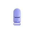 Pale purple plastic pacifier clip attachment for baby accessory DIY projects - Lilac Purple