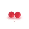 DIY 15mm red silicone beads for pacifier clips and teething jewelry accessories - Red