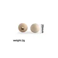 Natural 20mm round wood bead with 5mm hole for DIY teething jewelry and pacifier chains - 20mm