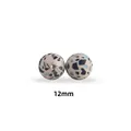 Cuentas de silicona de 12mm con estampado de leopardo para chupeteros y joyas DIY - Desnudo