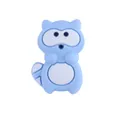 Perle koala en silicone bleu clair avec détails blancs pour bricolage bébé - Raton Laveur Bleu