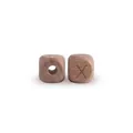 DIY beechwood alphabet bead with letter X for baby pacifier chain and teething bracelet - Letter X