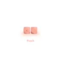 Perles en silicone octogonales pêche 14mm avec facettes pour bijoux DIY de dentition - 14mm / Rose Bonbon
