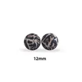12mm runde Silikonperlen mit Leopardenmuster für DIY-Schmuckherstellung und Basteln - Leopardenprint