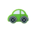 Charm de chaussure voiture verte en PVC souple pour décoration de sabots et sandales - Voiture Vert Herbe