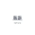 Perles en silicone gris clair à facettes 14mm pour anneaux de dentition DIY bébé - 14mm / Gris clair