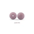 15mm Jujube Red silicone beads for DIY teething bracelets and pacifier clips accessories - Dusty Rose