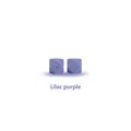 Deux perles en silicone octogonales lilas de 14mm pour la fabrication de bijoux DIY - 14mm / Lilas