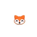 Perle de koala en silicone orange vif pour bijoux de dentition et artisanat DIY - Renard Orange