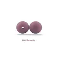 Light burgundy 15mm silicone beads for DIY teething bracelets and pacifier chains - Dark Mauve