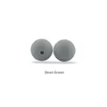 Bean Green 15mm silicone beads with matte finish for DIY teething jewelry necklaces - Sage Green