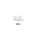 Perles en silicone octogonales blanches 14mm pour attaches-sucettes DIY et bijoux - 14mm / Blanc