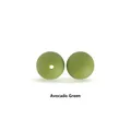 Perles de dentition en silicone 12mm vert avocat pour accessoires de tétine DIY - Perles rondes / Vert Avocat