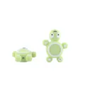Perles de koala en silicone vert clair pour dentition avec trou latéral pour DIY - Tortue Vert