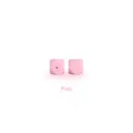 Perles de dentition octogonales roses de 14mm en silicone pour attaches-tétines DIY - 14mm / Rose
