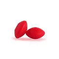 DIY silicone abacus beads in vibrant red finish for baby teething pacifier clips - Red