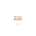 Perles octogonales en silicone de 14mm pour anneaux de dentition en couleur crème - 14mm / Blanc Lait
