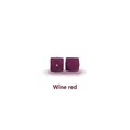 Perles en silicone octogonales de 14mm bordeaux pour attaches-tétines et bijoux DIY - 14mm / Bordeaux