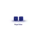 Perles octogonales en silicone bleu royal de 14mm pour DIY attaches-tétines et bijoux - 14mm / Bleu royal