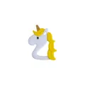 Massaggiagengive a forma di unicorno bianco e giallo in silicone con impugnatura - Massaggiagengive Unicorno Giallo