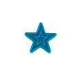 Kreativer blauer sternförmiger Silikon-Beißring mit dreischichtigem Nesting-Design - Seeblau