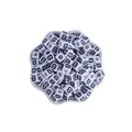 7mm white square acrylic letter B beads for DIY personalized jewelry bracelets - Letter B