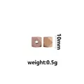 10mm natural octagonal beech wood beads for DIY pacifier clips and teething jewelry - 10mm